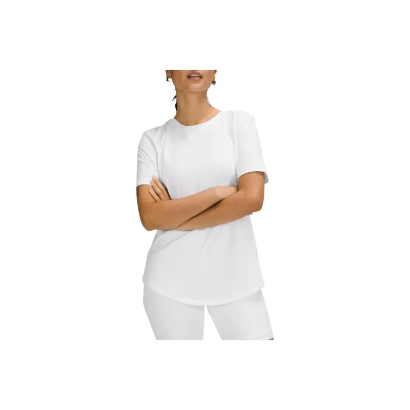 Lululemon Love Collection Crewneck Regular T Shirt Women's White-0