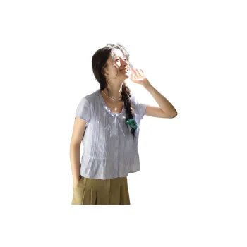 SOLIGHTER Shirt Women's Sea Salt Blue