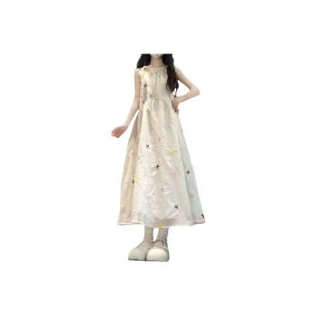 MADALLO Sleeveless Dress Women's Apricot