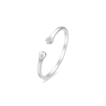KADER 925 Sterling Silver Rings Women's Silver