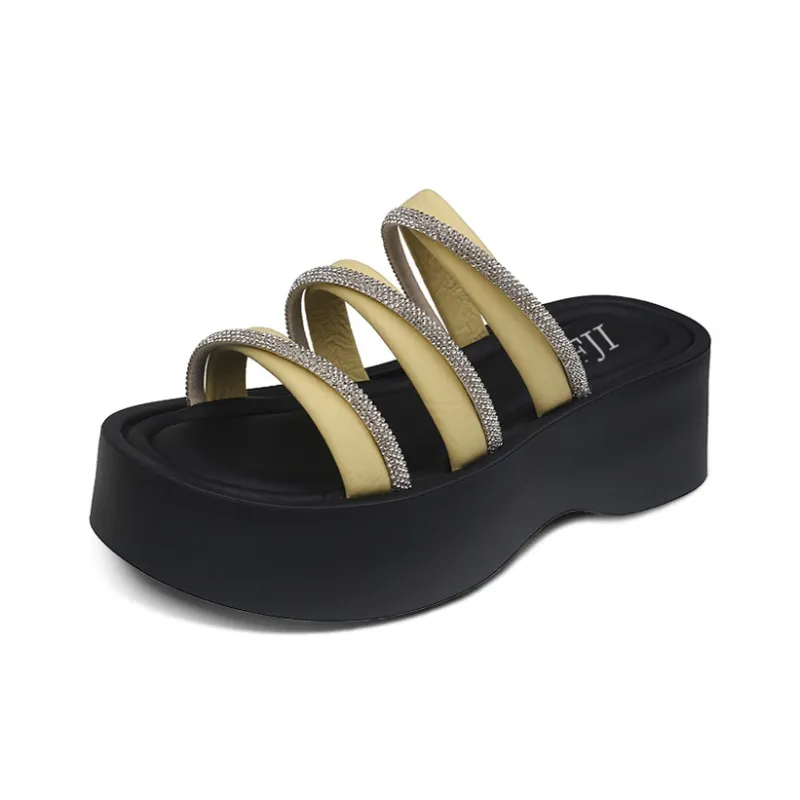 AFJI Rubber Sole Quick Dry Slide Slippers Women's-10