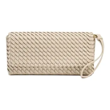ZARA Polyurethane Shoulder Bag Women's Beige