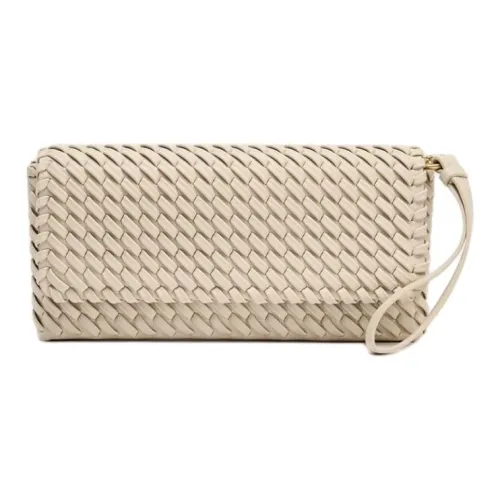 ZARA Polyurethane Shoulder Bag Women's Beige