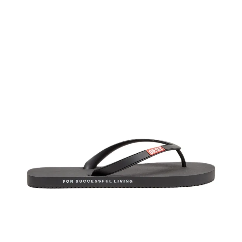 DIESEL Sa Rio Odor Resistant Flip Flops Women's Black-1