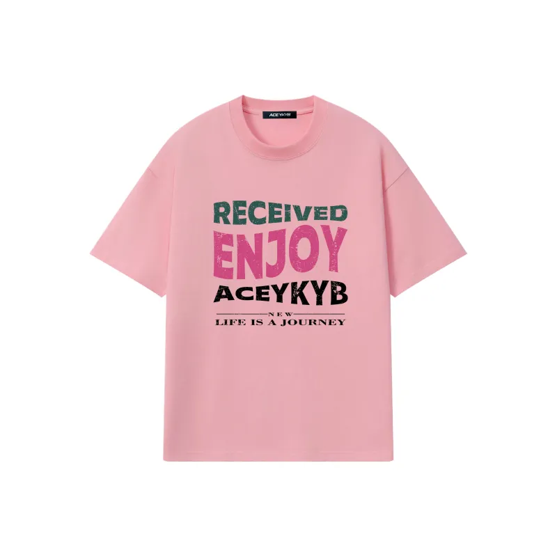YK&YB T Shirts Unisex Light Pink-0