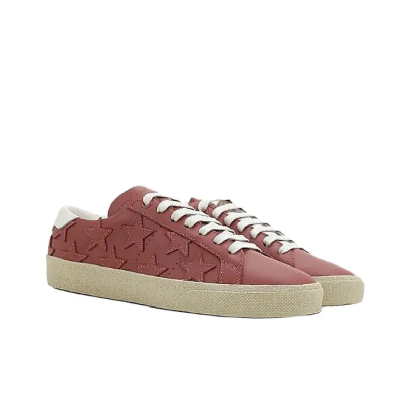 SAINT LAURENT Low Top Skateboard Shoes Women's Pink-3
