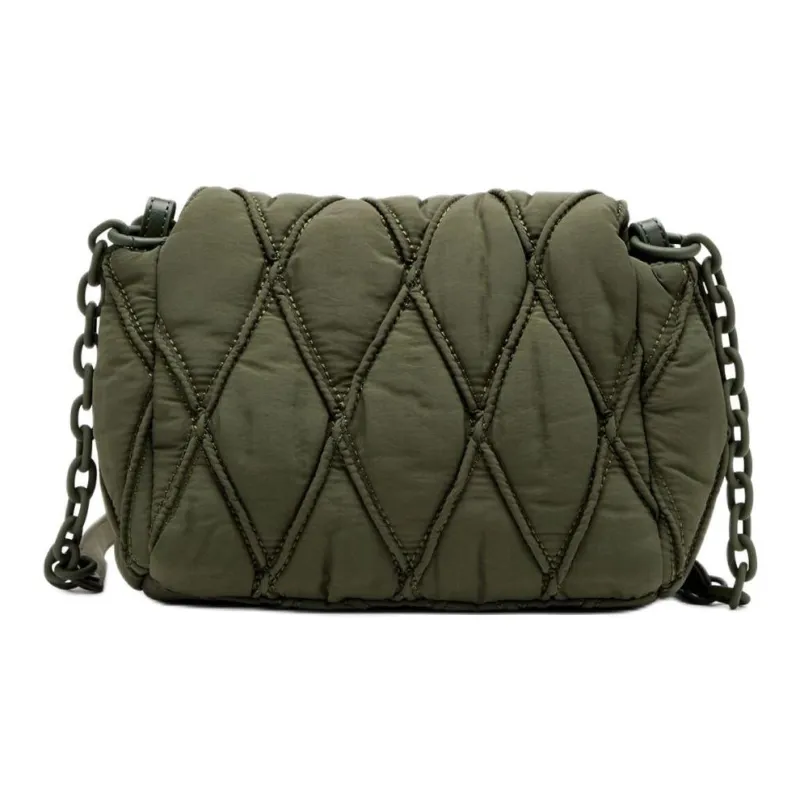 DIESEL Polyamide Shoulder Bag Trumpets Women's Dark Green-2