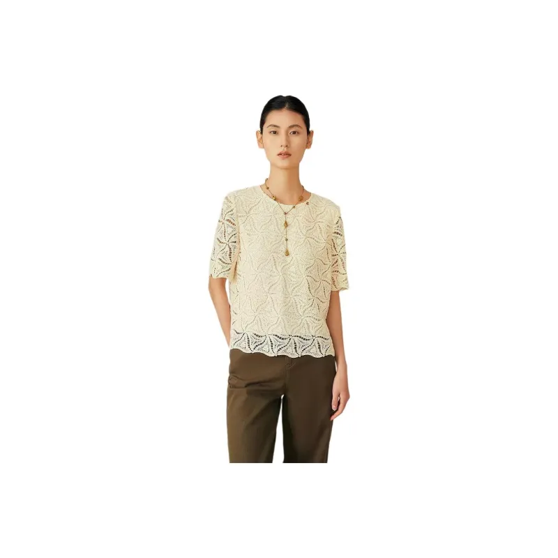 Yiner Shirts Women's Light Apricot-0