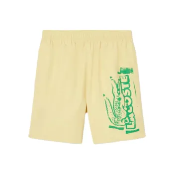 LACOSTE Logo print Swim Trunks