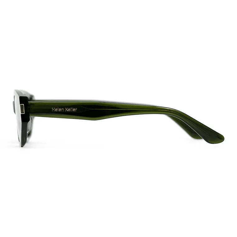 HELEN KELLER Plate Frame Cat Eye Sunglasses Unisex-11