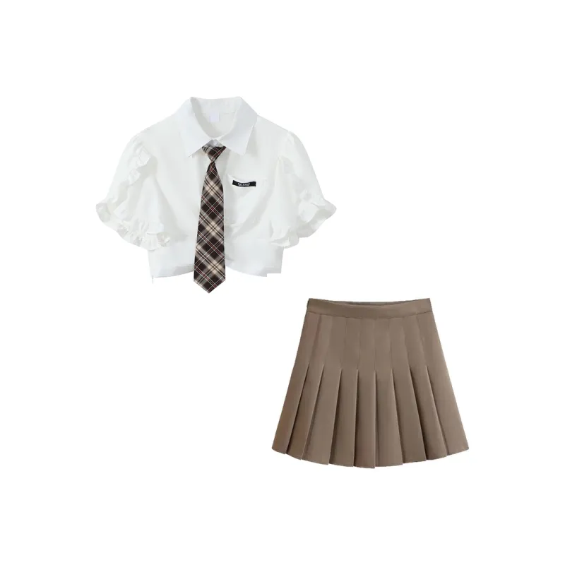 XIAOJUCHUANLI Skirt Set Women's-0