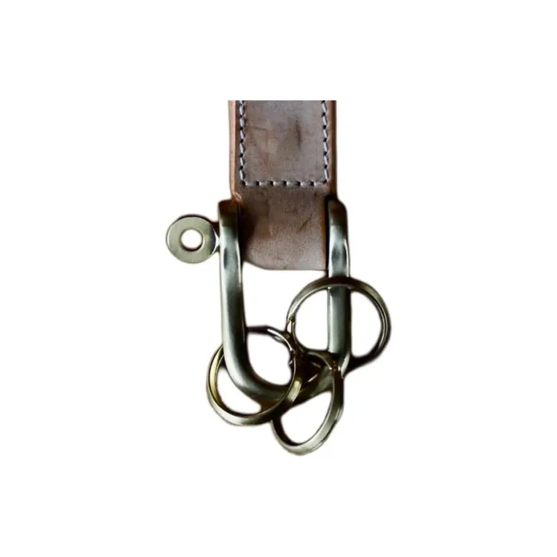 Hender Scheme Cow Leather Keychains Unisex Brown-2