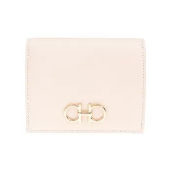 FERRAGAMO Leather Wallet Women's Pink