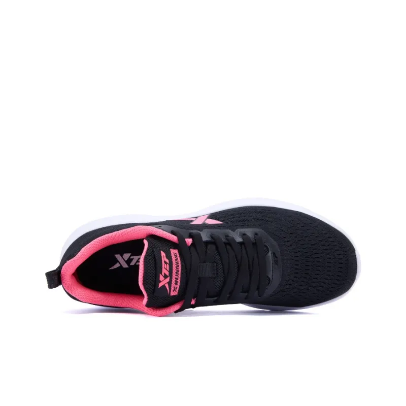 XTEP Running Shoes Women's Low Top Black, Rose Pink-2