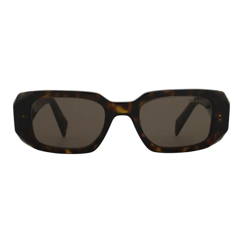 PRADA Plastic Rectangular Sunglasses Unisex Tortoiseshell-1