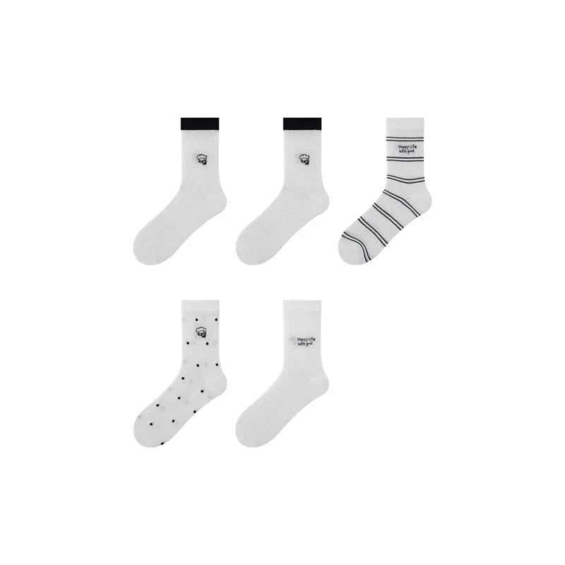Top Melon Mid Calf Socks Women's 5 Pack-18