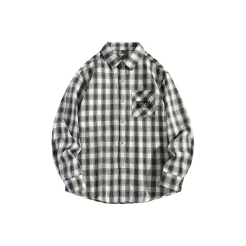 HIPANDA Shirts Unisex Green Plaid