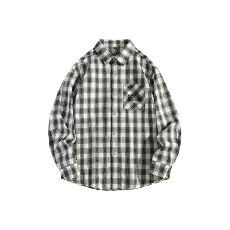 HIPANDA Shirts Unisex Green Plaid-0
