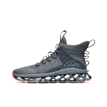 AMICNIEGD Shock Absorbers With Slip Resistant And Abrasion Resistant Properties High Top Casual Shoes Men's