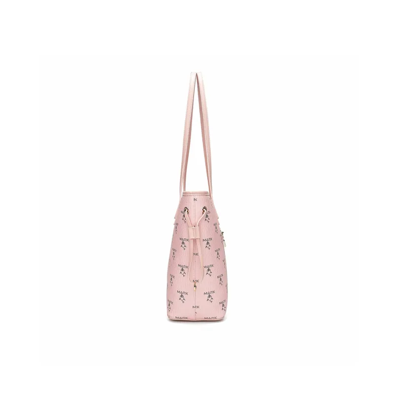 FAIRWHALE PVC Shoulder Bag, Crossbody Bag Women's Pink/Black-4