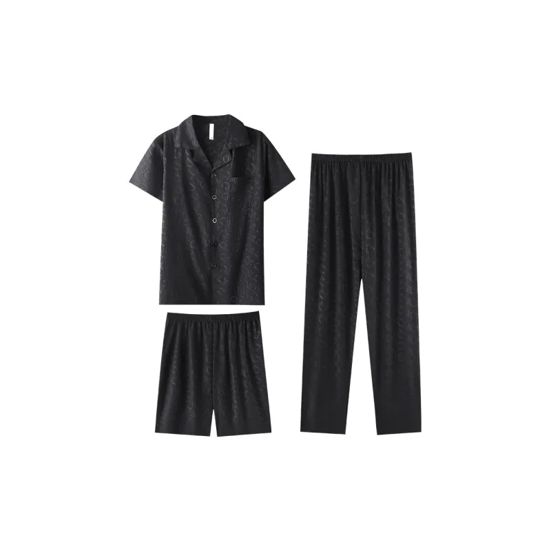 Cotton Gene Pajama Set Men's Combo Set-8