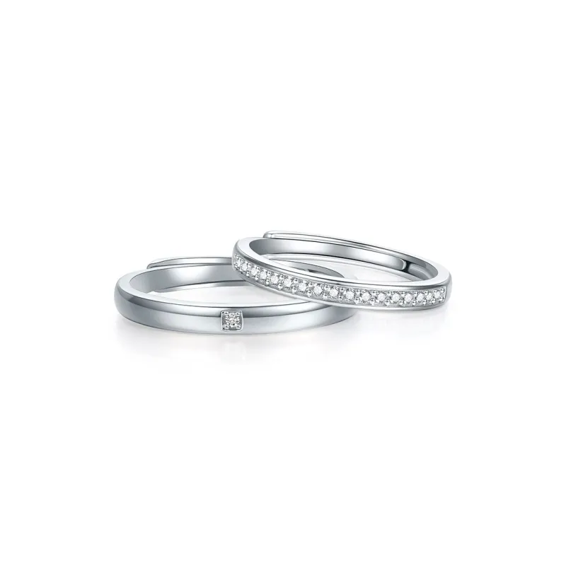 JINGUIFU S925 Silver Rings Unisex-1