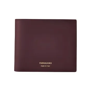 FERRAGAMO Calfskin Wallet Men's Red