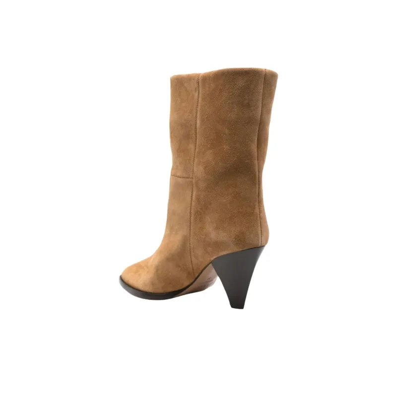 ISABEL MARANT Rou Xa Ankle Boots 7cm Women's Brown-2