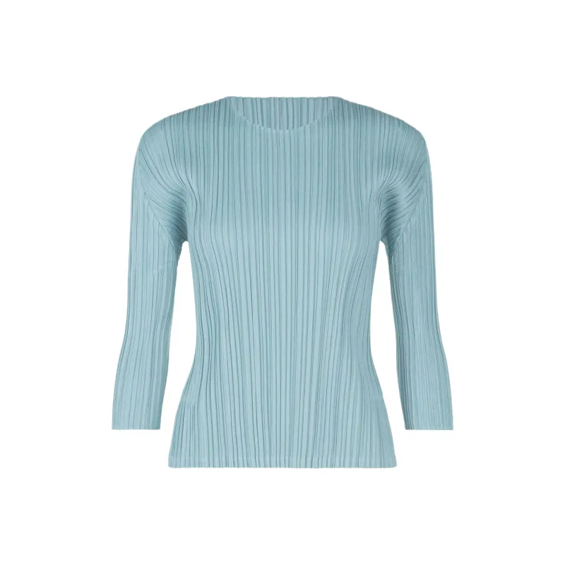 PLEATS PLEASE ISSEY MIYAKE Shirt Women's Blue Gray-0