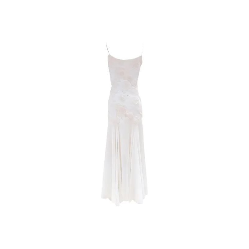 Mu Xiao Xin Slip Dresses Women's Apricot-1
