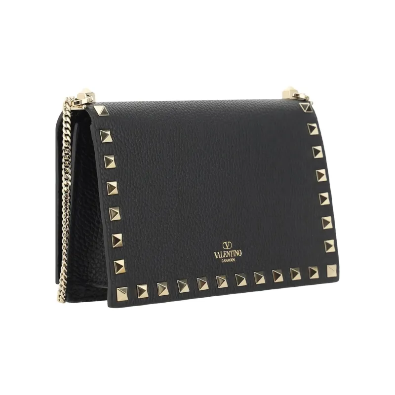 Valentino GARAVANI Calfskin Shoulder Bag Women's Black-2