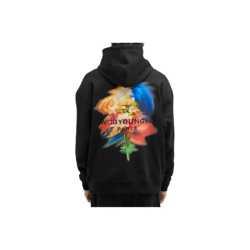 WOOYOUNGMI Swaying Flower-print Hoodie-4