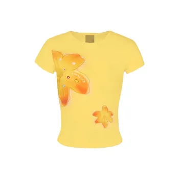 KYKW T Shirts Women's Yellow