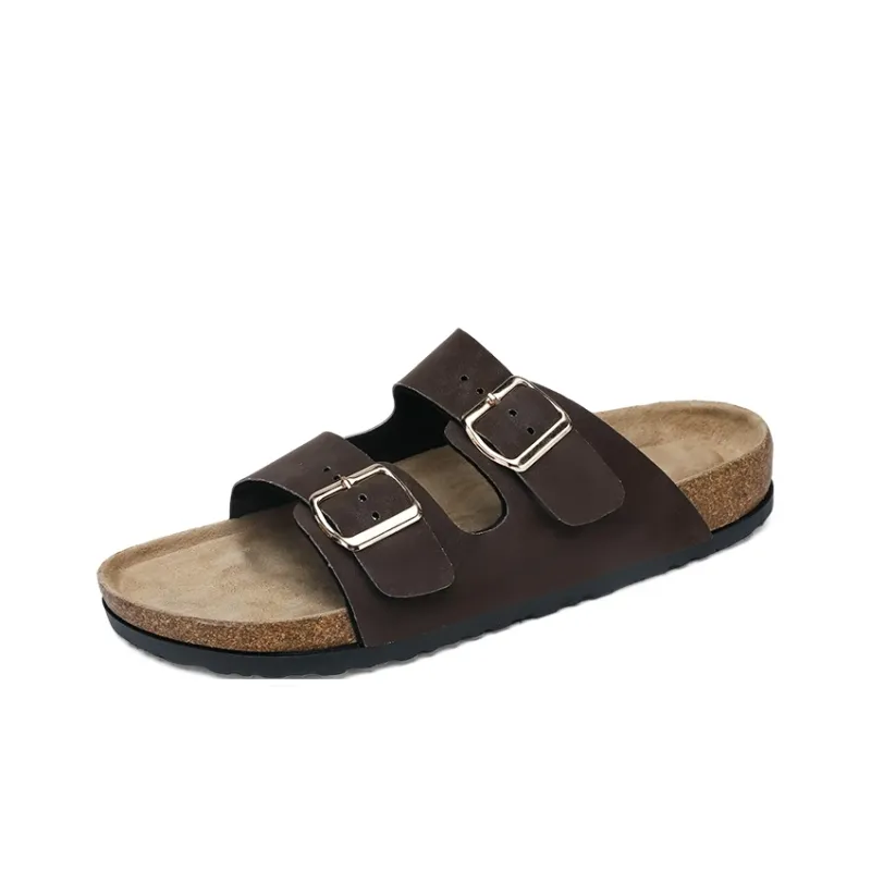 BOREE Slide Slippers Unisex Brown-9