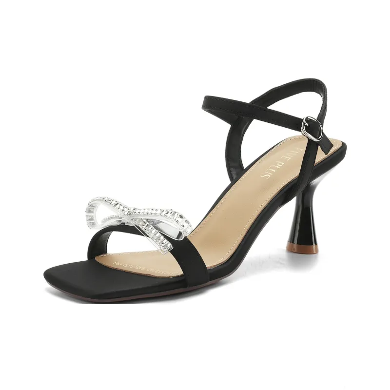 FIVE PLUS One Strap Sandals Women's Black-1