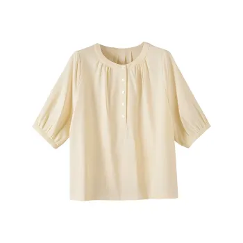Late White Shirts Women's Light Yellow