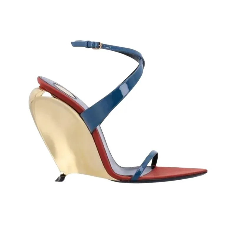 SAINT LAURENT Tallulah One Strap Sandals 11cm Women's Blue-1