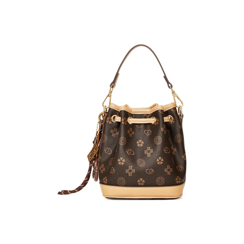 RED DRAGONFLY PVC Bucket Bag, Shoulder Bag, Crossbody Bag, Handbag Regular Women's Multicolor-1