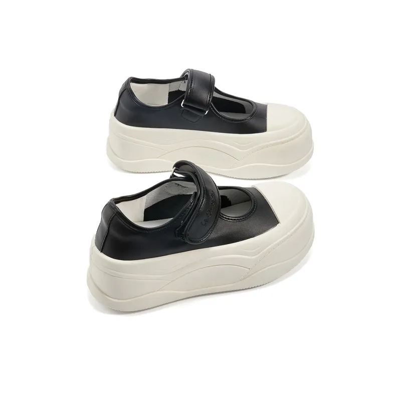 La Chapelle Anti Slip Wear Resistant Low Top Skateboard Shoes Women's Black-2