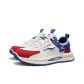 Beige Red Blue