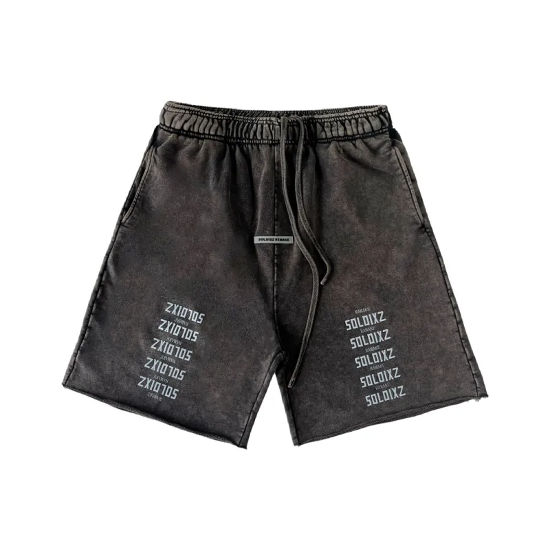 SoldiXZ Casual Shorts Unisex Wash Batik Ash-0