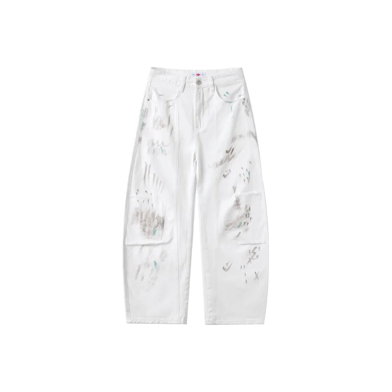Lee Cooper Jeans Men Hand-Drawn White-0