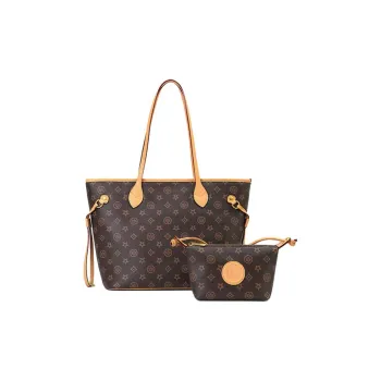 DAPHNE PVC Tote Bag, Shopping Bag, Handbag, Shoulder Bag Tubas Women's Coffee