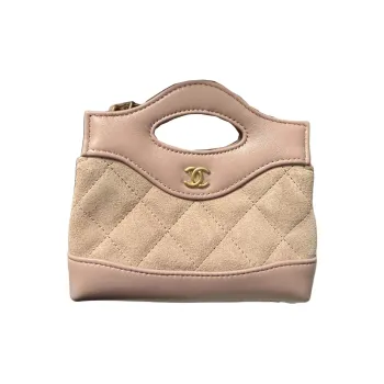 CHANEL 31Bag Cow Leather Handbag Mini Women's Pink