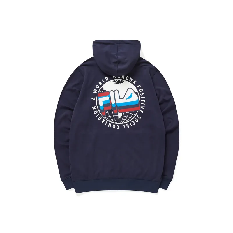 FILA FUSION x Staplepigeon Sweatshirt Men's Navy Blue-1