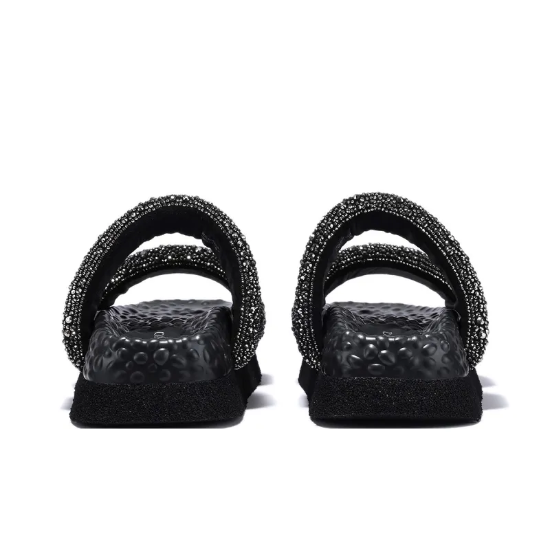 SELAIYA Rubber Sole Rhinestone Abrasion Resistant Slide Slippers Women's-9