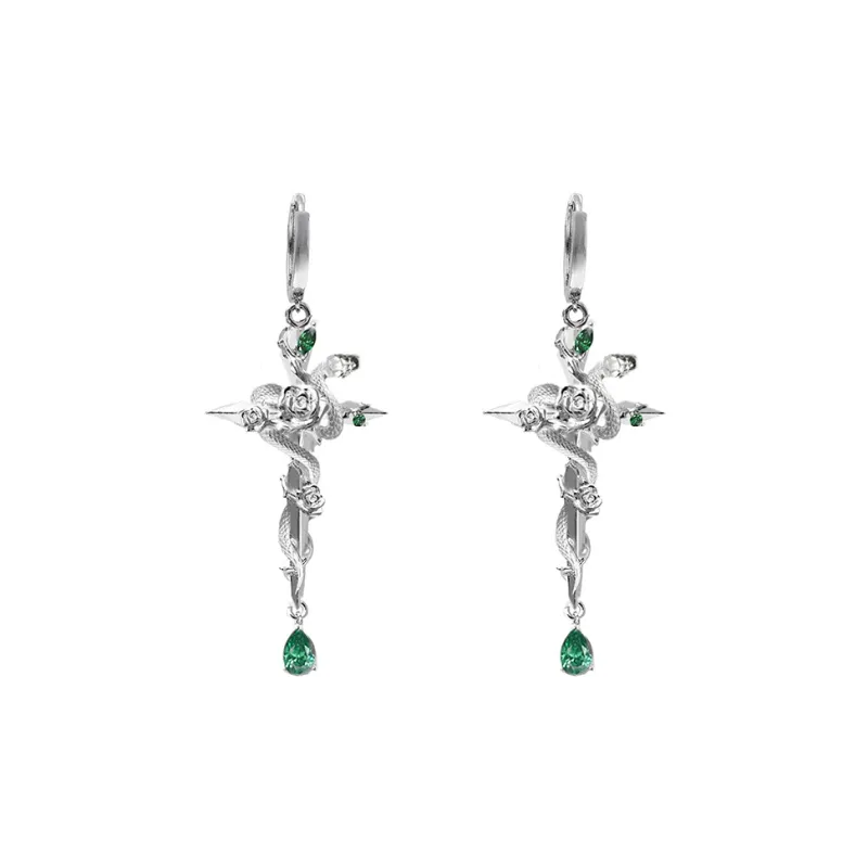 Masw Zodiac Year Snake House Best Selling Earrings Women's-2