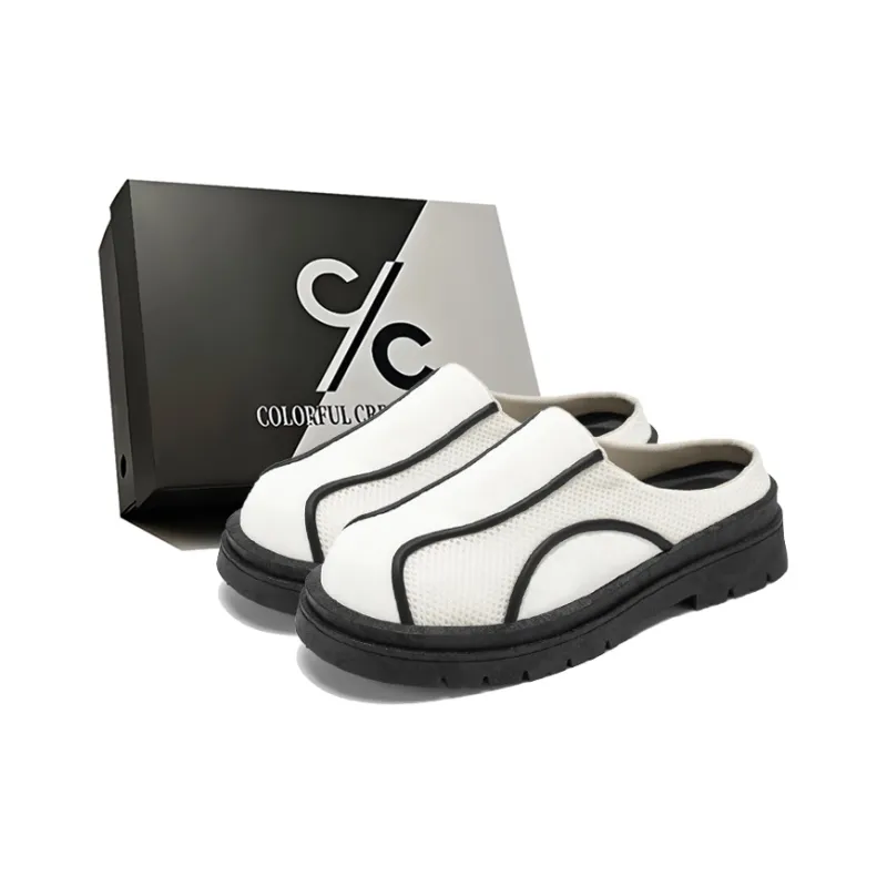 Colorful Creations Stitching Quiet, Odor Resistant, Slip Resistant Closed Toe Slippers Men's Box-6