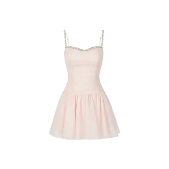 Udon House Slip Dresses Women's Pink