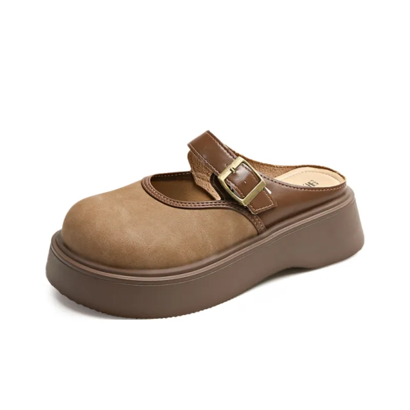 GESHE Rubber Sole Abrasion Resistant Closed Toe Slippers Women's-4